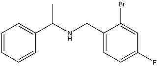 [(2-bromo-4-fluorophenyl)methyl](1-phenylethyl)amine 结构式