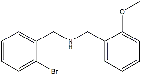 [(2-bromophenyl)methyl][(2-methoxyphenyl)methyl]amine 结构式