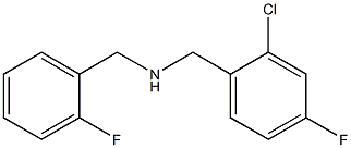 [(2-chloro-4-fluorophenyl)methyl][(2-fluorophenyl)methyl]amine 结构式