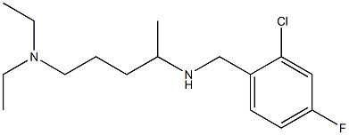 [(2-chloro-4-fluorophenyl)methyl][5-(diethylamino)pentan-2-yl]amine 结构式