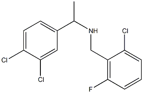 [(2-chloro-6-fluorophenyl)methyl][1-(3,4-dichlorophenyl)ethyl]amine 结构式