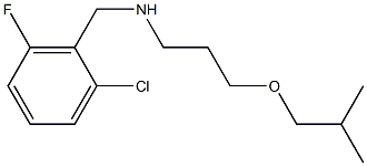 [(2-chloro-6-fluorophenyl)methyl][3-(2-methylpropoxy)propyl]amine 结构式