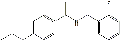 [(2-chlorophenyl)methyl]({1-[4-(2-methylpropyl)phenyl]ethyl})amine 结构式