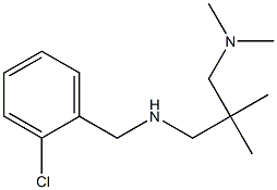 [(2-chlorophenyl)methyl]({2-[(dimethylamino)methyl]-2-methylpropyl})amine 结构式