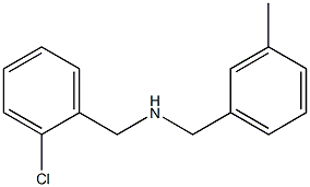 [(2-chlorophenyl)methyl][(3-methylphenyl)methyl]amine 结构式
