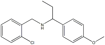 [(2-chlorophenyl)methyl][1-(4-methoxyphenyl)propyl]amine 结构式