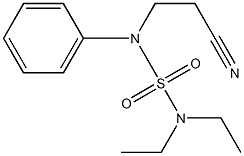 [(2-cyanoethyl)(phenyl)sulfamoyl]diethylamine 结构式