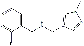 [(2-fluorophenyl)methyl][(1-methyl-1H-pyrazol-4-yl)methyl]amine 结构式