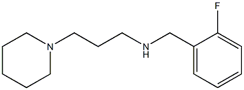 [(2-fluorophenyl)methyl][3-(piperidin-1-yl)propyl]amine 结构式