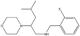 [(2-fluorophenyl)methyl][4-methyl-2-(morpholin-4-yl)pentyl]amine 结构式