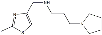 [(2-methyl-1,3-thiazol-4-yl)methyl][3-(pyrrolidin-1-yl)propyl]amine 结构式