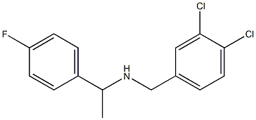 [(3,4-dichlorophenyl)methyl][1-(4-fluorophenyl)ethyl]amine 结构式