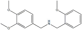 [(3,4-dimethoxyphenyl)methyl][(2-methoxyphenyl)methyl]amine 结构式