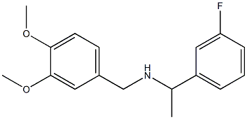 [(3,4-dimethoxyphenyl)methyl][1-(3-fluorophenyl)ethyl]amine 结构式