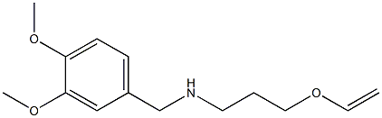 [(3,4-dimethoxyphenyl)methyl][3-(ethenyloxy)propyl]amine 结构式