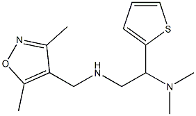 [(3,5-dimethyl-1,2-oxazol-4-yl)methyl][2-(dimethylamino)-2-(thiophen-2-yl)ethyl]amine 结构式