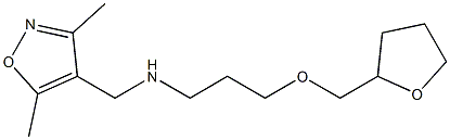 [(3,5-dimethyl-1,2-oxazol-4-yl)methyl][3-(oxolan-2-ylmethoxy)propyl]amine 结构式