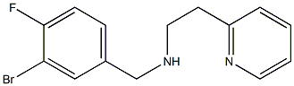 [(3-bromo-4-fluorophenyl)methyl][2-(pyridin-2-yl)ethyl]amine 结构式