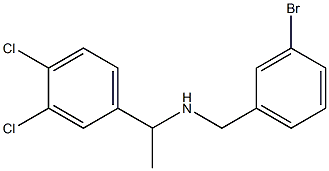 [(3-bromophenyl)methyl][1-(3,4-dichlorophenyl)ethyl]amine 结构式