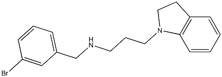 [(3-bromophenyl)methyl][3-(2,3-dihydro-1H-indol-1-yl)propyl]amine 结构式