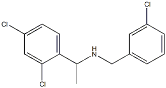 [(3-chlorophenyl)methyl][1-(2,4-dichlorophenyl)ethyl]amine 结构式