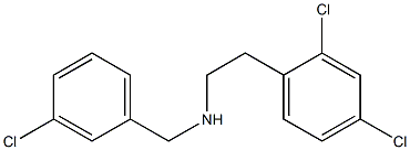 [(3-chlorophenyl)methyl][2-(2,4-dichlorophenyl)ethyl]amine 结构式
