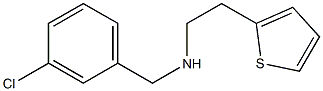 [(3-chlorophenyl)methyl][2-(thiophen-2-yl)ethyl]amine 结构式