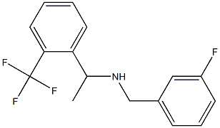 [(3-fluorophenyl)methyl]({1-[2-(trifluoromethyl)phenyl]ethyl})amine 结构式