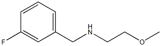 [(3-fluorophenyl)methyl](2-methoxyethyl)amine 结构式