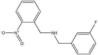 [(3-fluorophenyl)methyl][(2-nitrophenyl)methyl]amine 结构式