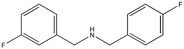 [(3-fluorophenyl)methyl][(4-fluorophenyl)methyl]amine 结构式