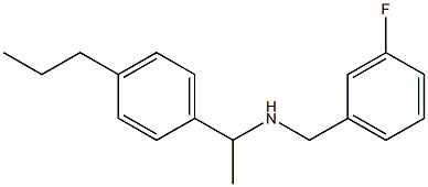 [(3-fluorophenyl)methyl][1-(4-propylphenyl)ethyl]amine 结构式