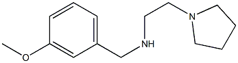 [(3-methoxyphenyl)methyl][2-(pyrrolidin-1-yl)ethyl]amine 结构式