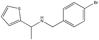 [(4-bromophenyl)methyl][1-(thiophen-2-yl)ethyl]amine 结构式