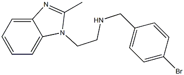 [(4-bromophenyl)methyl][2-(2-methyl-1H-1,3-benzodiazol-1-yl)ethyl]amine 结构式