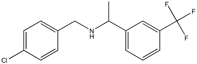 [(4-chlorophenyl)methyl]({1-[3-(trifluoromethyl)phenyl]ethyl})amine 结构式