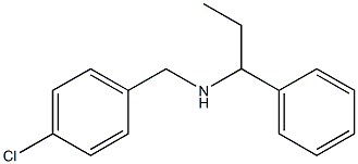 [(4-chlorophenyl)methyl](1-phenylpropyl)amine 结构式