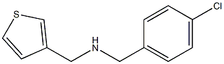 [(4-chlorophenyl)methyl](thiophen-3-ylmethyl)amine 结构式