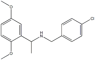 [(4-chlorophenyl)methyl][1-(2,5-dimethoxyphenyl)ethyl]amine 结构式