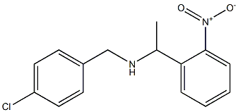 [(4-chlorophenyl)methyl][1-(2-nitrophenyl)ethyl]amine 结构式