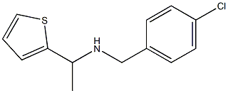 [(4-chlorophenyl)methyl][1-(thiophen-2-yl)ethyl]amine 结构式