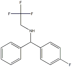 [(4-fluorophenyl)(phenyl)methyl](2,2,2-trifluoroethyl)amine 结构式