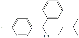 [(4-fluorophenyl)(phenyl)methyl](3-methylbutyl)amine 结构式