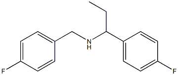 [(4-fluorophenyl)methyl][1-(4-fluorophenyl)propyl]amine 结构式