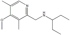 [(4-methoxy-3,5-dimethylpyridin-2-yl)methyl](pentan-3-yl)amine 结构式