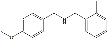 [(4-methoxyphenyl)methyl][(2-methylphenyl)methyl]amine 结构式