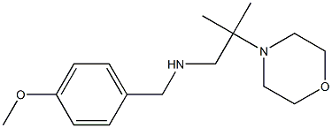 [(4-methoxyphenyl)methyl][2-methyl-2-(morpholin-4-yl)propyl]amine 结构式