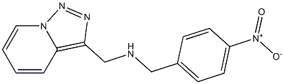 [(4-nitrophenyl)methyl]({[1,2,4]triazolo[3,4-a]pyridin-3-ylmethyl})amine 结构式