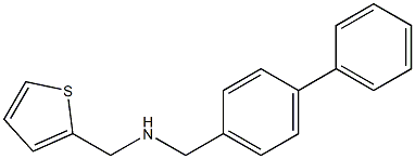 [(4-phenylphenyl)methyl](thiophen-2-ylmethyl)amine 结构式