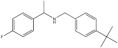 [(4-tert-butylphenyl)methyl][1-(4-fluorophenyl)ethyl]amine 结构式